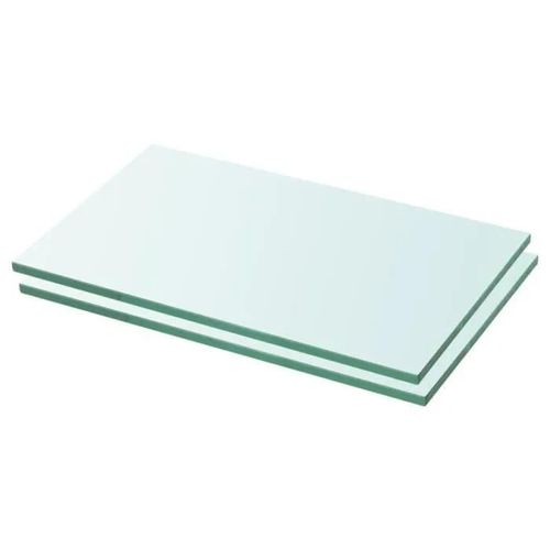 Vidaxl Panneaux D'étagère 2 Pcs Verre Transparent 30 X 12 Cm
