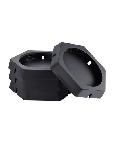 Patins de Cric de Caravane-VEVOR-4PCs- Patin pour Vérin Stabilisateur de Caravane Charge 2,3 T Chacun-pour Pieds de Cric Ronds