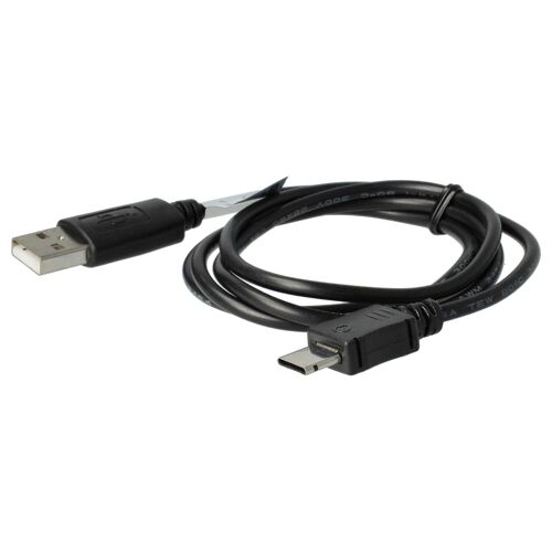 Vhbw Câble De Données Usb Compatible Avec Samsung Sgh-D520, Sgh-I600, Sgh-A411, Sgh-C170, Sgh-E200, S720i, Sgh-F200, P920, Sgh-P260 Téléphone - Noir