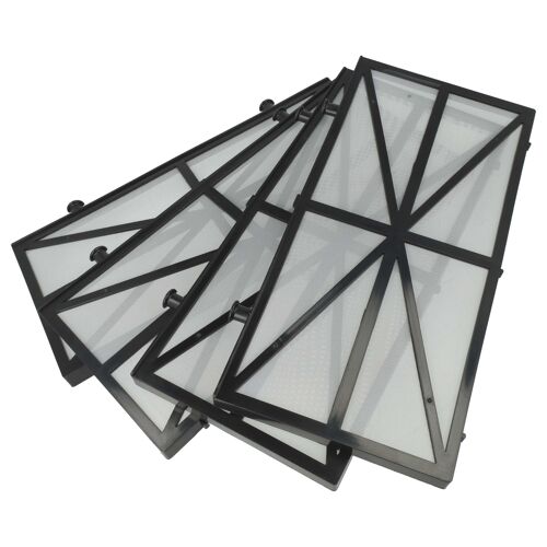 vhbw 4x Filtres compatible avec Dolphin Deluxe 4, Advantage Plus aspirateur, nettoyeur piscine - Coussin filtrant, 27,2 x 13,1 x 1,3 cm