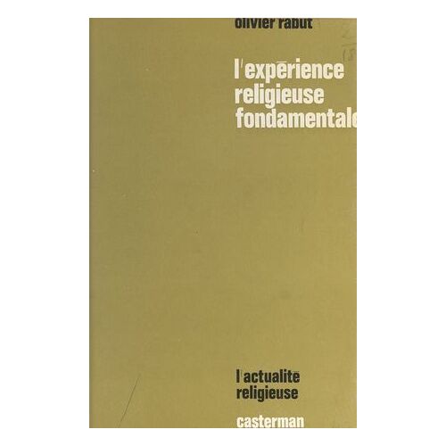 L'expérience Religieuse Fondamentale