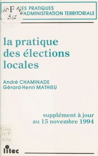 La Pratique Des Élections Locales