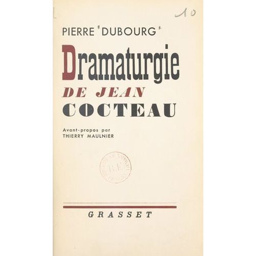 Dramaturgie De Jean Cocteau