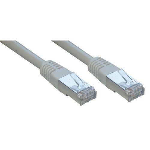 MCL - Cordon de raccordement - RJ-45 (M) pour RJ-45 (M) - 40 m - paire torsadée écrantée (F/UTP) - CAT 6 - moulé, sans crochet, bloqué - gris