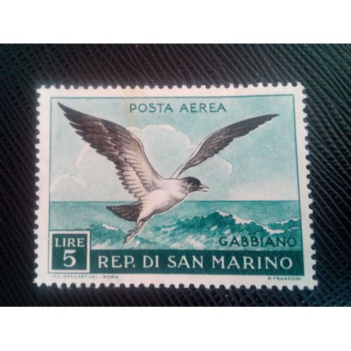 Timbre San Marin Y T Pa 111 Mouette Rieuse (Larus Ridibundus) 1959 ( 130308 )