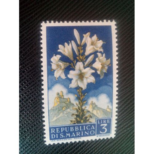 Timbre San Marin Y T 429 Lis 1957 ( 130308 )