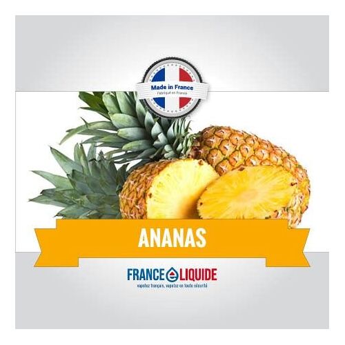 E-liquide arôme ananas 0MG 10ml 50% PG / 50% VG fabriqué en France