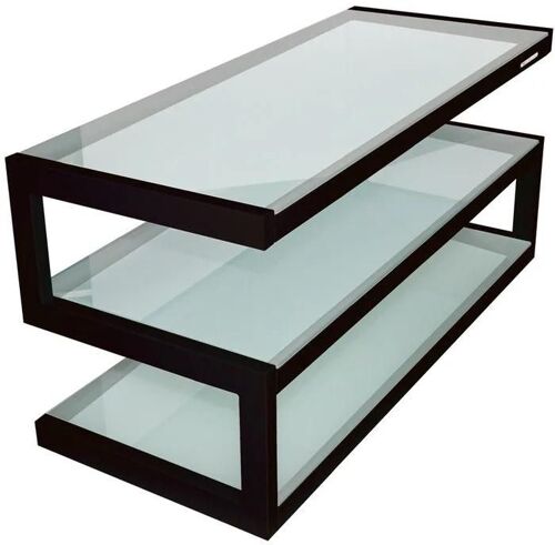Meuble TV NorStone Esse Noir (verres dépolis)