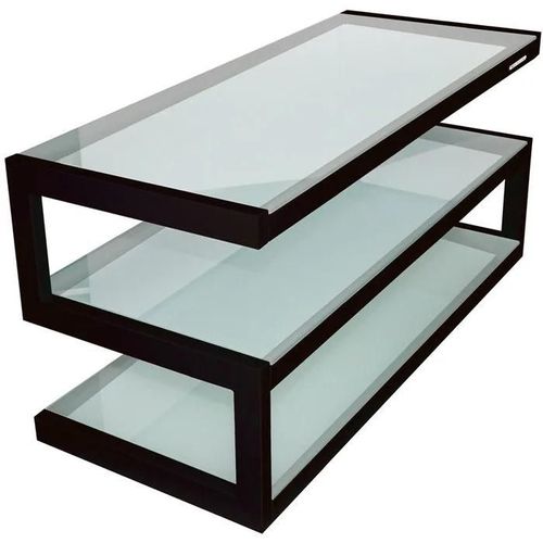 Meuble Tv Norstone Esse Noir (Verres Dépolis)