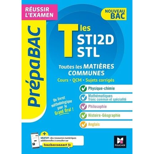 Toute La Tle Sti2d/Stl - Matière Communes