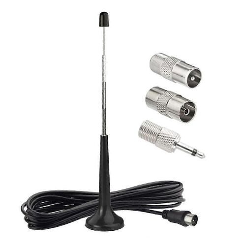 Antennes FM télescopiques pour antennes FM Antennes radio FM intérieures avec 3 adaptateurs pour radio FM numérique domestique