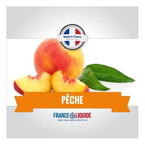 E-liquide arôme pêche 17MG 10ml 50% PG / 50% VG fabriqué en France