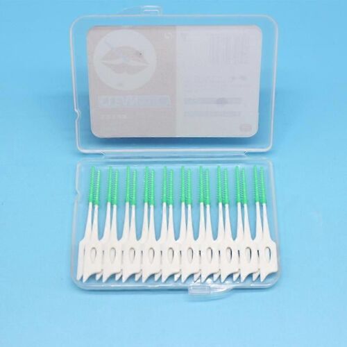 20 Pièces Cure-Dents Brossettes Interdentaires Bâtons De Fil Dentaire En Bleu Avec Étui De Rangement Pour Outil De Brosse Cure-Dents Nettoyant Dentaire Soie Interdentaire Stic