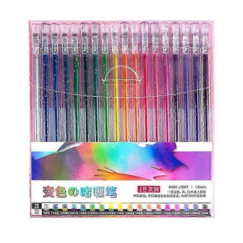Glitter Gel Pen Kit Glitter Gel Pen Artist Marqueurs De Gel Colorés Stylos Au Néon Adaptés Pour Et Dessin B
