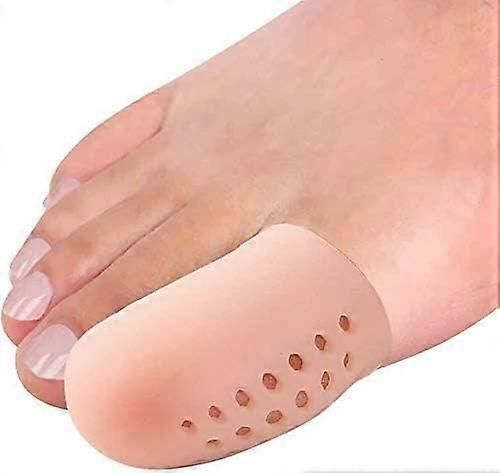 Protecteur De Gros Orteil, 10 Pcs Gel Protecteur D'orteil Embouts Pour Le Gros Orteil Doux Et Soulager Les Douleurs Au Pied Et Contre Les Ampoules Et Les Cors-Unisexe Beige