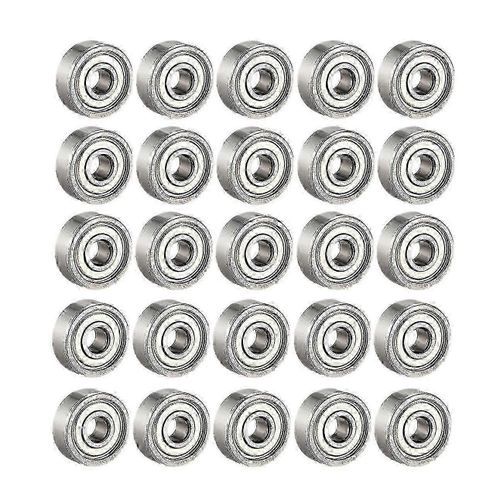 25pcs 608 Zz Roulements À Billes, 608zz Métal Double Blindé Miniature Deep Groove Skateboard Ball Beari
