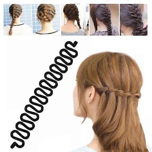 Outil De Tressage De Cheveux - Outil Pour Tressage De Cheveux Simple Noir