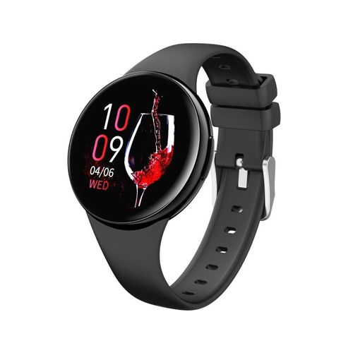 Rainbuvvy Dm75 Femmes Smartwatch Bluetooth Appel Frequence Cardiaque Surveillance Du Sommeil Sante Tracker Exquis Montre De Mode Noir
