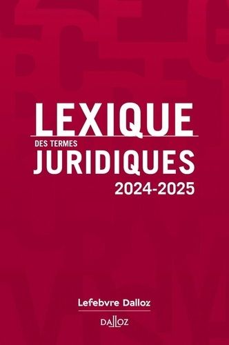 Lexique Des Termes Juridiques