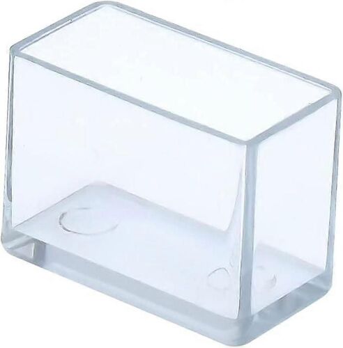 12 Pack Rectangulaire Chaise Leg Caps Anti-Rayures Pvc Meubles Leg Caps 15 X 30mm (1.5 X 3.0cm) Clair