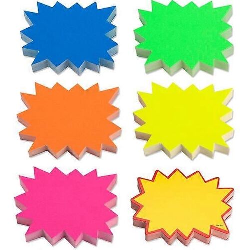 6 Sets Prislappar, Reaskyltar Fr Butik, Stormarknad Flerfrgad 9x7x0,05 Cm
