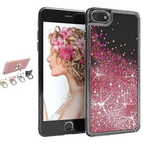 Iphone 6/7/8/Se (2020 Et 2022) - Paillettes Liquides 3d Bling Cover C