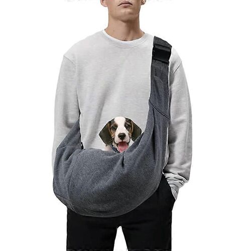 Porte-Bébé Pour Chien Et Chat, Bandoulière Rembourrée Réglable, Avec Poche Pour Les Voyages En Plein Air