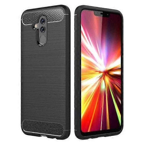 Huawei Mate 20 Lite - Coque En Caoutchouc En Fibre De Carbone - Noir Noir