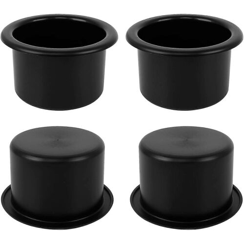 4 Pcs Porte-Gobelet En Plastique, Porte-Gobelet Universel Noir Porte-Gobelet Pour Voiture Bateau Canapé Marine Rv Yacht (Diamètre Intérieur : 8,5 Cm)