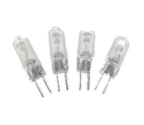 5pcs 220v G5.3 35w / 50w Base Halogène Jc Type Ampoules Lampe Ampoule Jaune Lumière