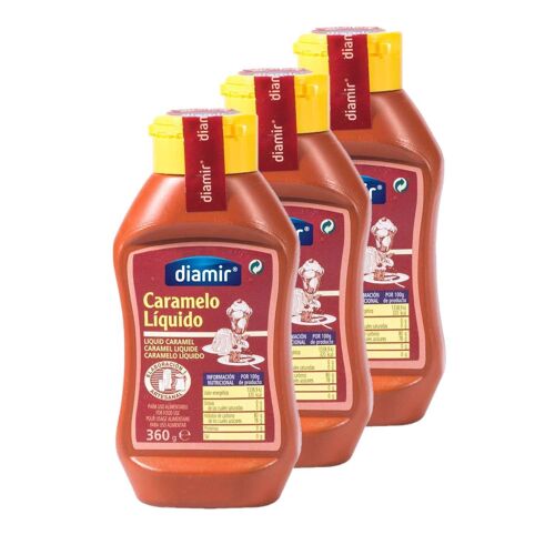 Lot 3x Caramel Liquide - Flacon 360g