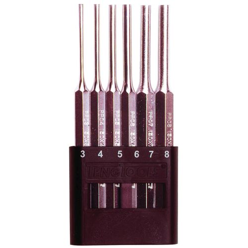 Jeu de chasses clous 3-8mm 6pcs Teng Tools PPS06