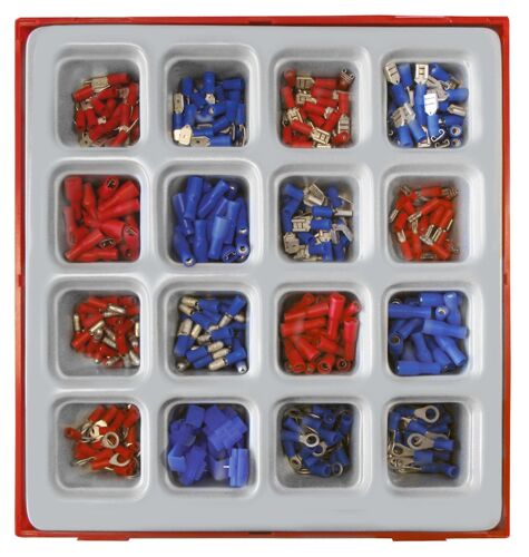 Jeu de cosses 299pcs + Tray 16 compartiments MW Tools TTD02T299