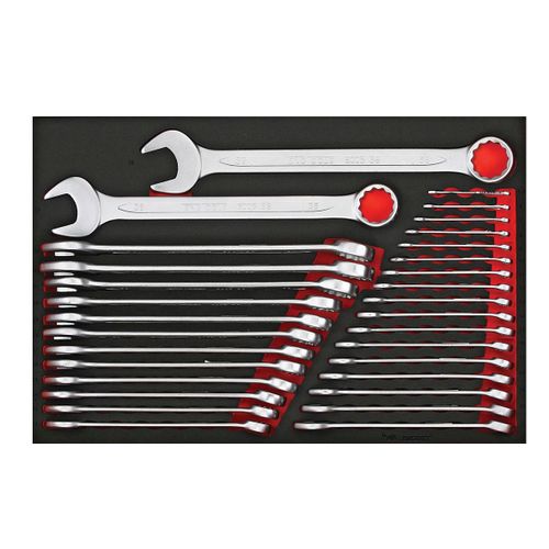 Jeu de clés mixtes Foam4x4 tray 5,5-38mm 31 pièces Teng Tools TTESP31