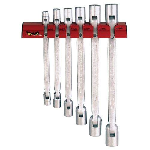 Jeu de clés flex 6 pcs murale Teng Tools WRDF06