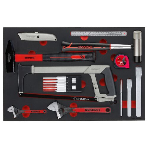 Set d'outils de base Foam4x4 tray 12dlg Teng Tools TTEPS12