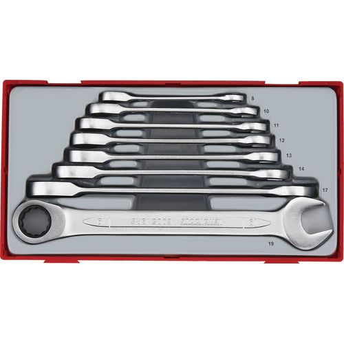 Jeu de cles mixtes à racagnac TT1 tray 8-19mm 8 pièces Teng Tools TT6508RS