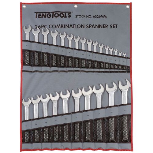 Jeu de 26 clés mixtes de 6 à 32 mm Teng Tools 6526MM