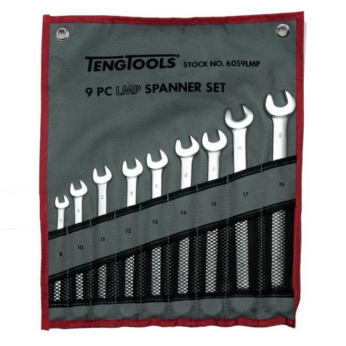 Jeu cles mixtes 8-19mm 9pcs Teng Tools 6059LMP