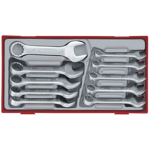 Jeu de clés de serrage courts TT1 tray 10-19mm 10 pièces Teng Tools TT6010M