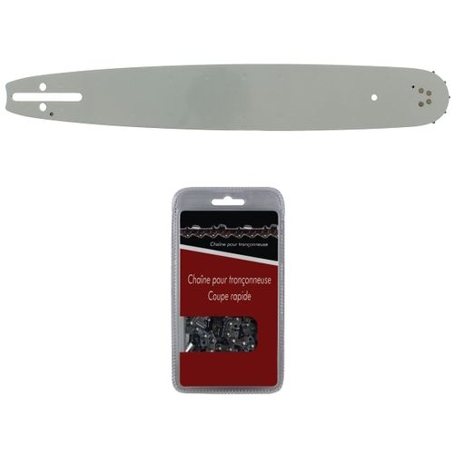 Guide 40 cm (16 pouces) + chaîne 60 maillons - Compatible tronçonneuses HUSQVARNA