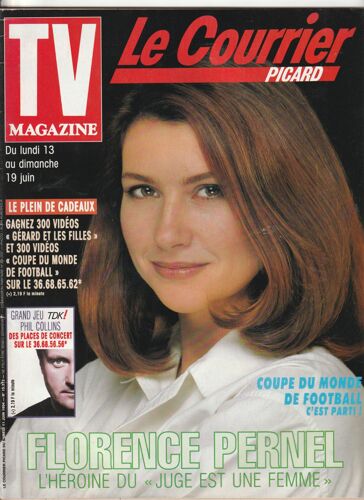 Tv Le Courrier Picard Florence Pernel 1/2p/ Jean Louis Trintignant 1/2p/ Charles Aznavour 1/2p/ Django Reinhardt 1/2p/ Prince 1/2p/ Article Photos Claire Chazal , Gilles Arthur, Michel Hidalgo / 15373