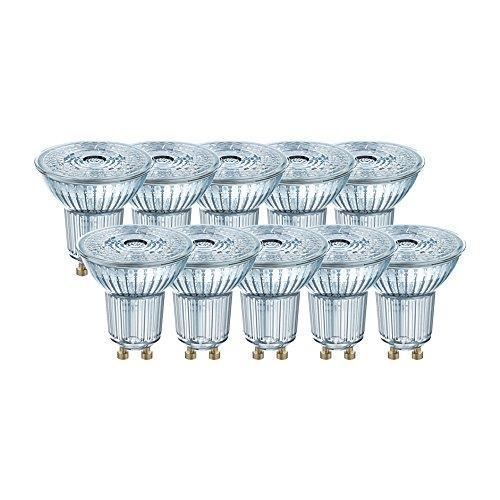 Osram 4058075036703 Spot Led 4,30w Cool Réflecteur 4000k, Verre, Gu10, 4 W, Argent - Pack De 10