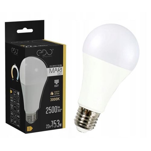 Ampoule Led Mari E27 22w 3000k Blanc Chaud 2500lm Edo Solutions