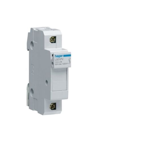 HAGER - Lot de 12x Coupe circuit 1P 1000V DC L38 1 module