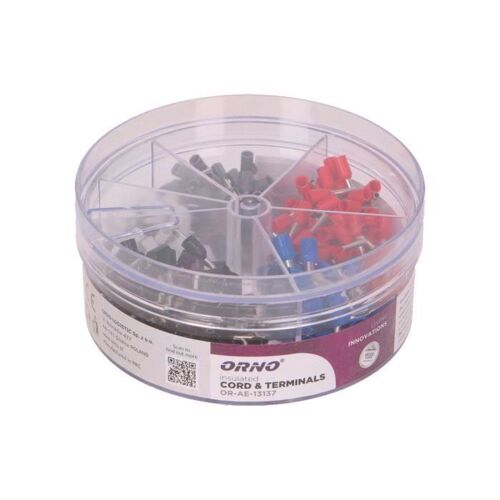 ORNO AE-13137 - Cosses à Sertir Multicolores Isolées - 400 Pièces
