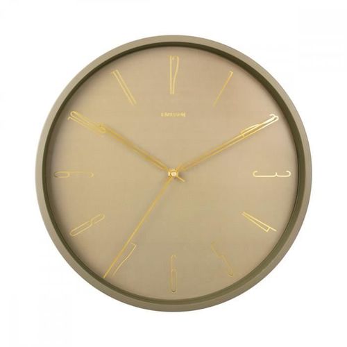 Horloge murale Belle Numbers - Present Time - Vert -