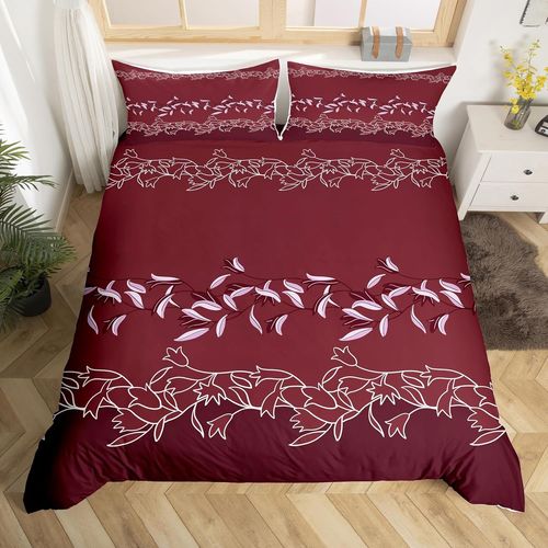 Kalanka-2 Pièces En Jacquard Avec Housse De Couette Pour Femme Floral Brodé Floral