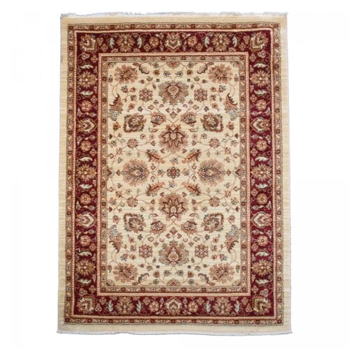 Tapis Salon Chobay Ad Rouge 120x180 En Polypropylène Doux Et Soyeux