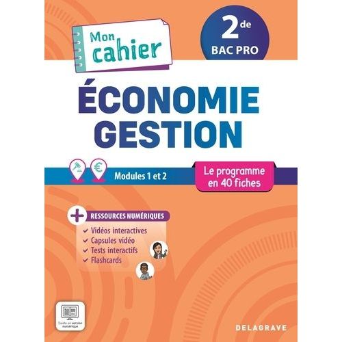 Mon Cahier D'économie-Gestion 2de Bac Pro